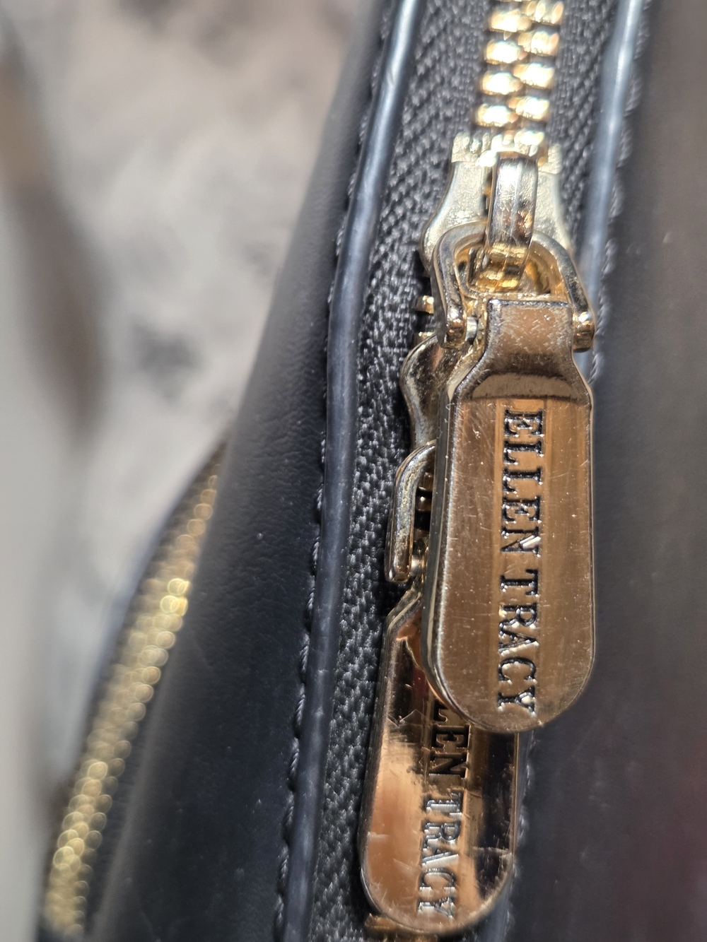 Ellen Tracy Nova Dome Satchel In Navy - Picture 5 of 11